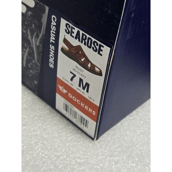 Men's Sandals Dockers Searose Sandal Rust / Brown Size 7M New In Box - Picture 5 of 7